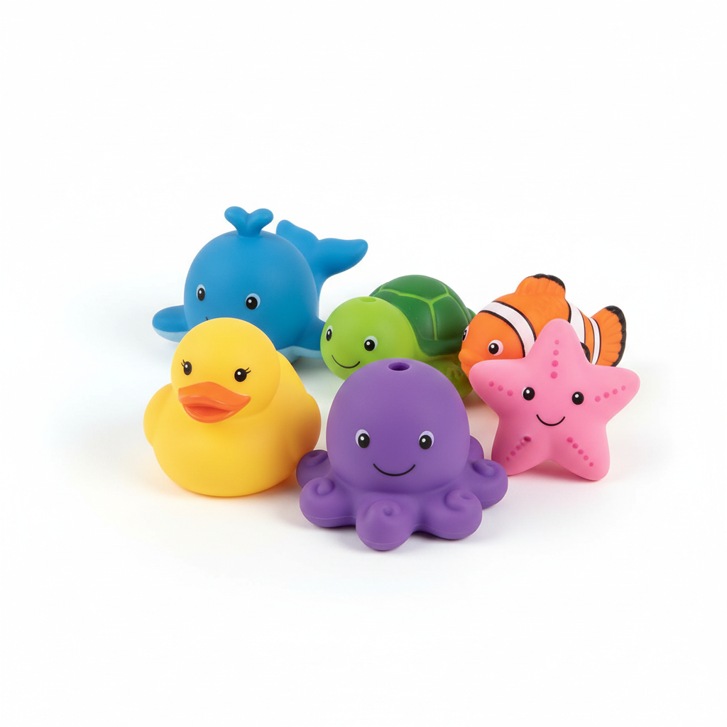 Baby Bath Toy Set (6-Pack)